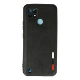 Uray Store Realme C21 Kılıf Loop Deri Silikon - Siyah