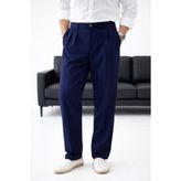 urban wear URBAN ERKEK LACİ Çift Pileli Yüksek Bel İtalyan Kesim Kumaş Pantolon -2628