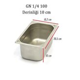 ÜRET 1/4 100 Gastronom Küvet (2,8 LT)