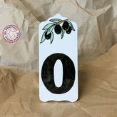 Uretti - Derya 2174 El Yapımı Çini 0 Numara Kapı Süsü - 7 x 16 cm - 1 Adet
