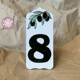 Uretti - Derya 2174 El Yapımı Çini 8 Numara Kapı Süsü - 7 x 16 cm - 1 Adet