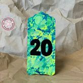 Uretti - Derya 2174 El Yapımı Ebrulu 20 Numara Kapı Süsü - 7 x 16 cm - 1 Adet