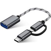 USB 3.0 OTG To Type C Micro USB Data Şarj Çevirici Dönüştürücü Adaptör - 4901