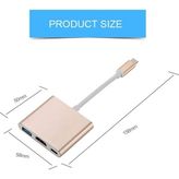 USB 3.1 Type-C - USB 3.0+ Hdmı+ USB 3.1 Type-C Çoklayıcı Adaptör CDG-CNV39