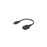 Usb On-The-Go (Otg) Kablosu, 0,20 Metre, Awg 28, Usb A, Dişi - Mini Usb B, 5-Pin, Erkek