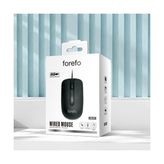 USB Siyah Optik Mouse Kablolu Modern Tasarım - Black