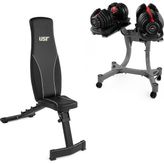 Usr Tlos-48 Ayarlı BENCH-2X24 kg Dambıl Seti - Siyah