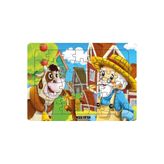 Utku Oyuncak LC073 ORTA BOY FRAME BOYAMALI PUZZLE - Neşeli Çiftlik