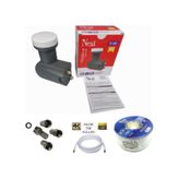 Uydupark Next YE-202 Çiftli Lnb + 30 M Next Anten Kablosu