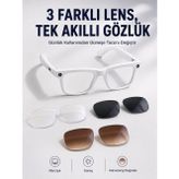 uygun Yapay Zeka Destekli Akıllı Gözlük Dahili Kameralı Bluetooth Müzik ve Arama Özellikli Se