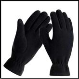 Uyguna-Yakala Siyah Polar Eldiven - Unisex - 4002-S