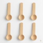 Uyt Life 6 Adet Mini Ahşap Baharat Kaşığı Seti - Doğal Kayın Ağacı Yuvarlak Uçlu Baharatlık Kaşığı, Tuz, Şeker Ölçeği - 7 cm Küçük Dekoratif Tahta Kaşık
