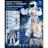Uzaktan Kumandalı Akıllı Robot El Sensörlü Programlanabilir Işıklı Sesli Robot Oyuncak
