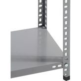 Uzman Grup Raf Sistemleri 4 Kat 2 Metre Çelik Depo Arşiv Rafı - 31 x 93 cm - Gri