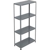 Uzman Grup Raf Sistemleri 4 Kat 2 Metre Çelik Depo Arşiv Rafı - 59 x 75 cm - Gri