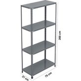 Uzman Grup Raf Sistemleri Uzman Grup Raf Çelik Raf-4 Raflı 2metre 31X75 Çelik Raf-Depo Rafı