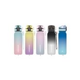 UZSPACE 650 ML GRADİENT RENK SOFTTOUCH TRİTAN SU MATARASI MİNT PİNK