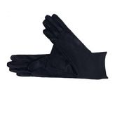 Uzun Bayan Deri Eldiven Polarlı