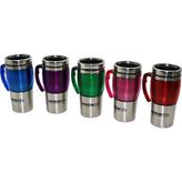 Uzun Krom Renkli Termos Bardak 450 ml