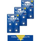 V13GA Özel Düğme Pil 12 Adet