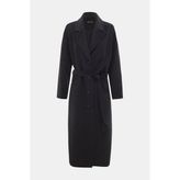 Vakko Anthracite Wool Overcoat - 40 - Gri