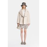 Vakko Beige Pea Coat - 42 - Bej