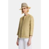 Vakko Beige Silk Jacket - 44 - Bej
