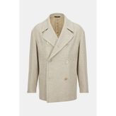 Vakko Beige Wool/silk Jacket - Bej - 54