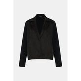 Vakko Black Double-Breasted Lapel Jacket - XS - Siyah