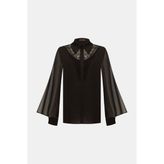 Vakko Black Long Sleeve Shirt - 38 - Siyah