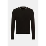 Vakko Black Wool-Silk Knitwear - Siyah - M
