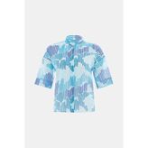 Vakko Blue Patterned Shirt - 36 - Renkli