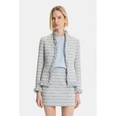 Vakko Blue Stand Collar Jacket - 40 - Mavi