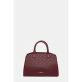 Vakko Bordo Monogram Çanta