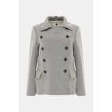 Vakko By Lorena Antonıazzı Grey Pea Coat - 40 - Gri