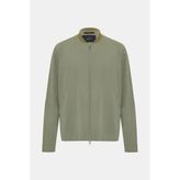 Vakko By Montecore Light Khaki Zippered Varsity Jacket - Yeşil - 54