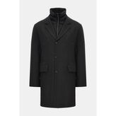 Vakko By Montecore Natural Down Filled Wool Short Coat - 56 - Gri