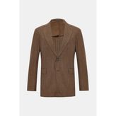Vakko By Taglıatore Light Brown 2-Button Half-Lined Jacket - 48 - Kahverengi