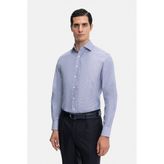 Vakko Checked Shirt - 40 - Mavi