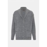 Vakko Dark Grey Knit Sweater - Gri - 3XL