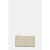 Vakko Ecru Monogram Leather Wallet - Ekru