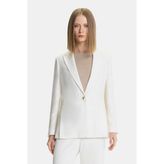 Vakko Ecru Notch Lapel Jacket - 38 - Ekru