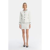 Vakko Ecru Short Skirt - Ekru - 44