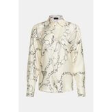 Vakko Ecru Silk Shirt - 40 - Ekru