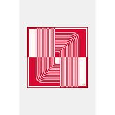 Vakko GEOMETRİK DESENLİ TWILL İPEK EŞARP