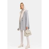 Vakko Grey Melange Wool Coat - 38 - Gri