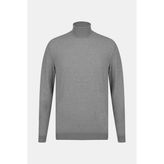 Vakko Grey Turtleneck Knit Sweater - Gri - XL