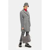 Vakko Grey Wool/cashmere Coat - 46 - Gri