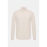 Vakko Herringbone Casual Shirt - 2XL - Bej