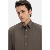 Vakko Herringbone Shirt - XL - Yeşil